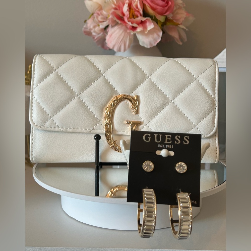 Guess Wallet & Earrings Bundle